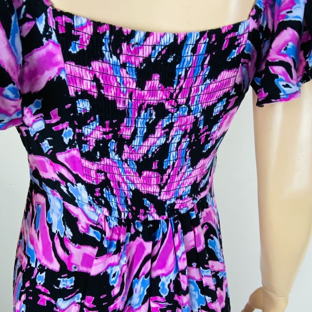 Sofia by Sofia Vergara Pink and Black Midi Dress - Picture 8 of 9
